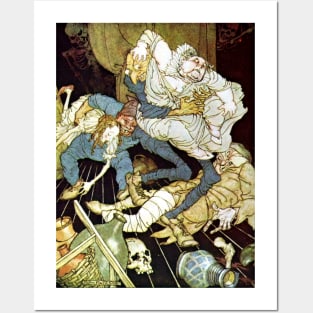 King Pest - Arthur Rackham for Edgar Allan Poe Posters and Art